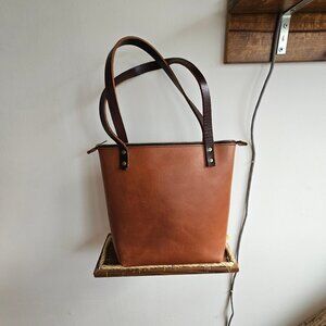 Small Portland Leather Goods zipper tote